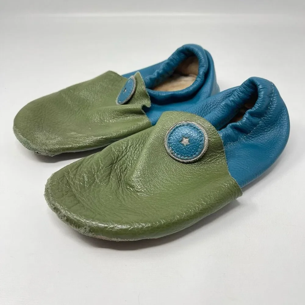 Softstar Roo Moccasin Barefoot Leather Sheepskin Slip On Shoes Youth Size 4W